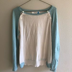 Anthropologie Sweater with Button Detail